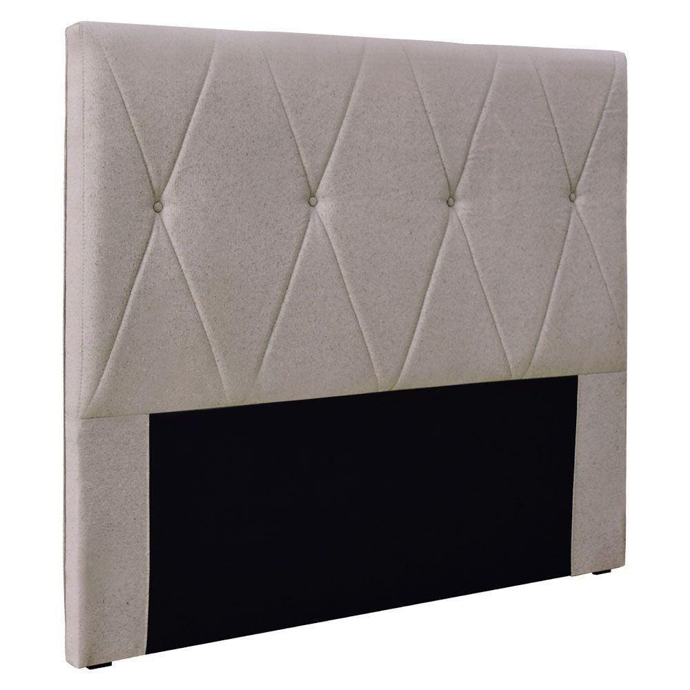 Cabeceira Casal 1,40m Aquilla Linho Rústico Areia