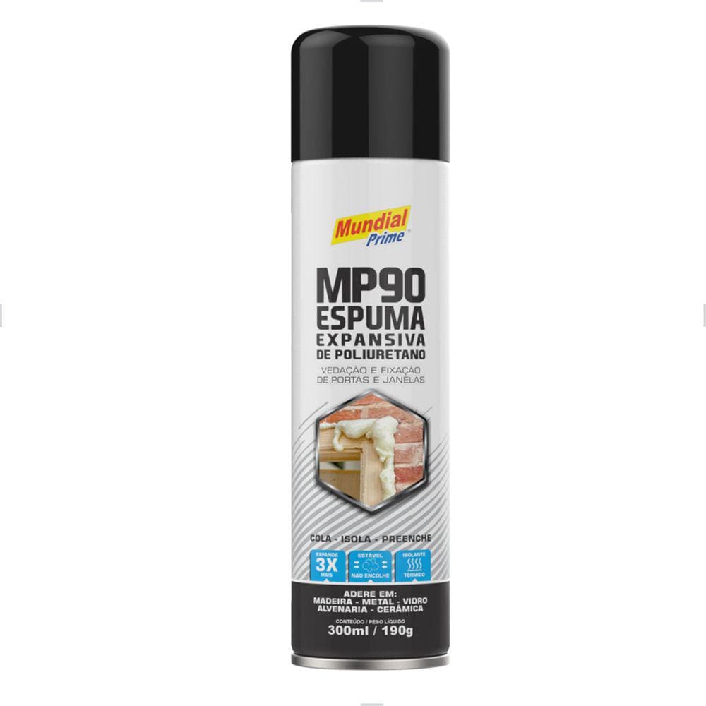 Espuma expansiva de poliuretano 300ml 190g Mundial Prime