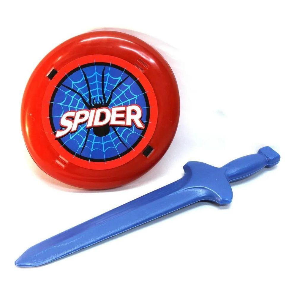 Brinquedo Infantil Espada Com Escudo Herói Homem Aranha