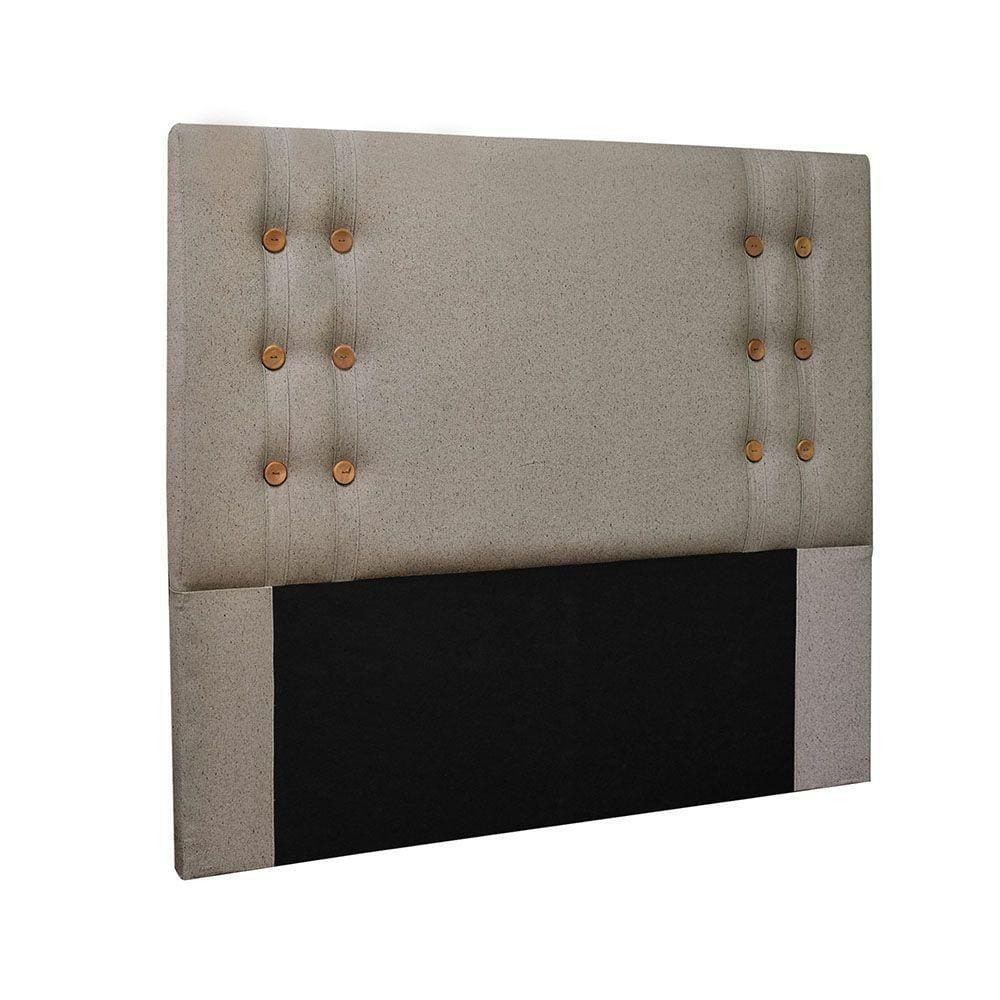 Cabeceira Genova Cama Box Queen 160Cm Linho Rustico Areia