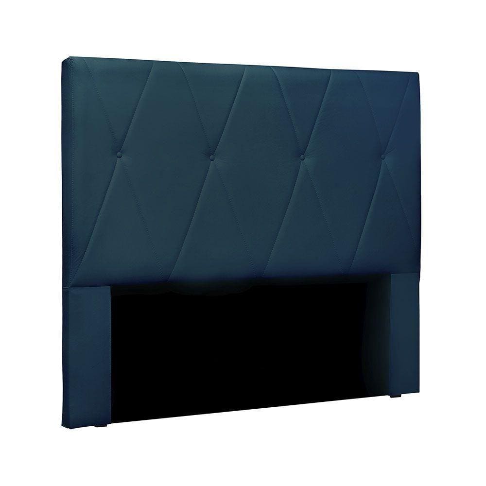 Cabeceira Cama Box Queen Aquilla 160Cm Veludo Azul Marinho