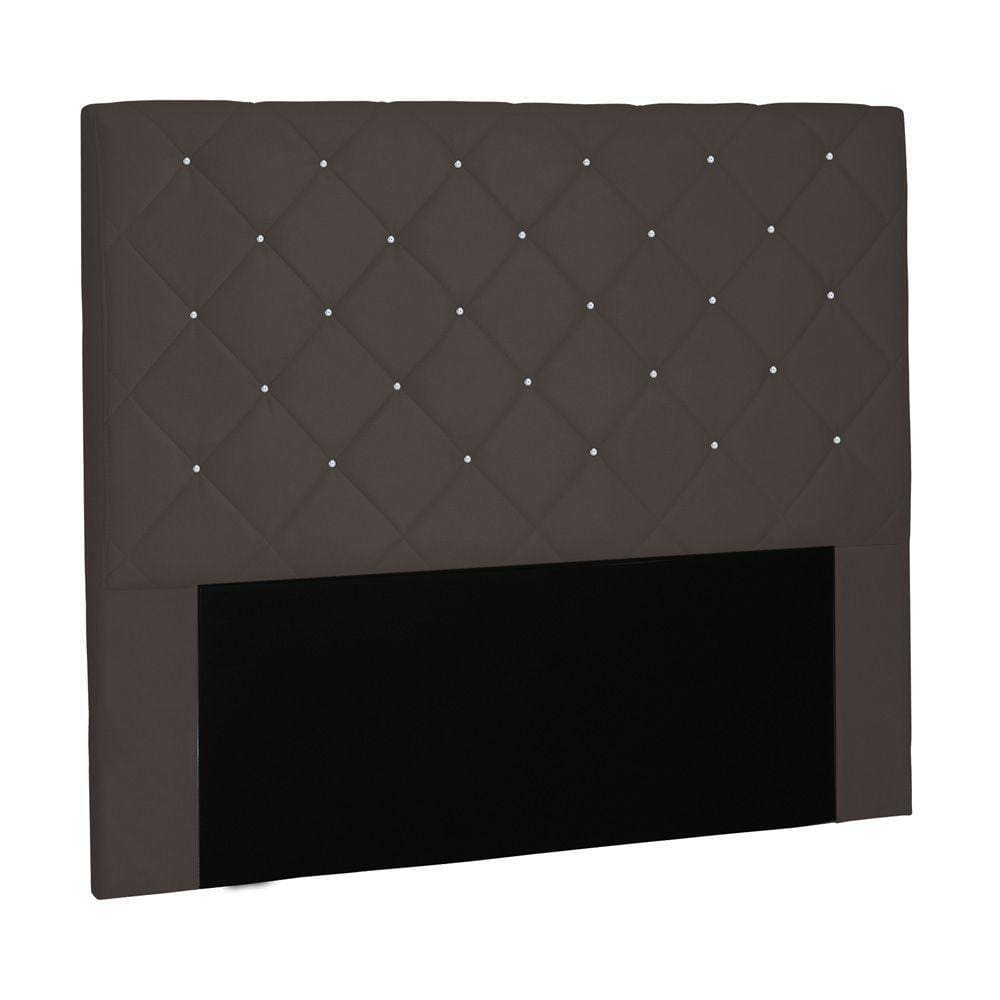 Cabeceira Tania Cama Box King 195Cm Suede Café