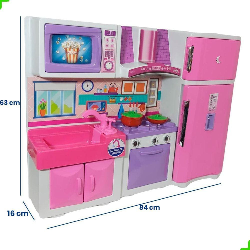 Cozinha Infantil Brinquedo Kit Criança Completa Fogão Menina