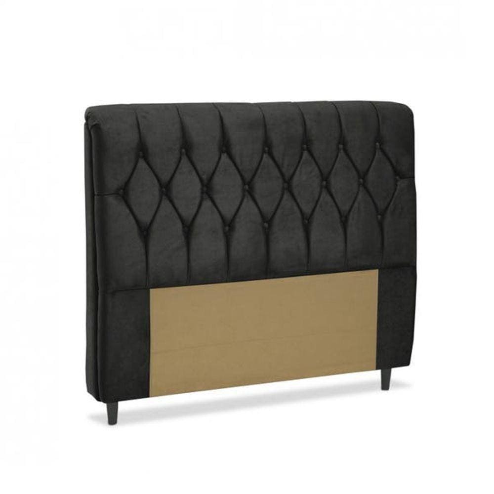 Cabeceira Queen 160cm Capitone Istambul Dobuê Preto
