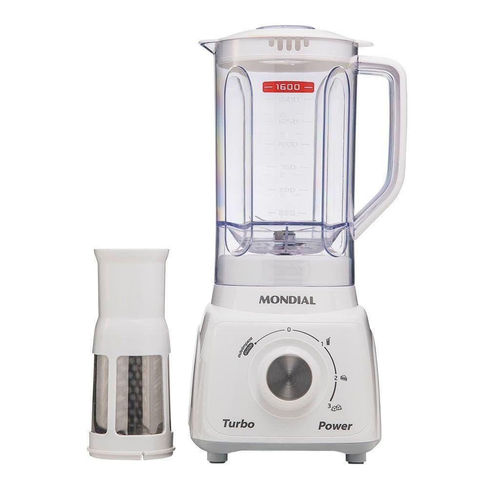 Liquidificador Mondial Turbo Power L-99-wg Liquidificador-127v-branco/cinza