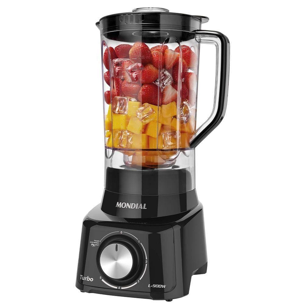 Liquidificador Mondial Turbo L-900 Fb Liquidificador-127v-preto