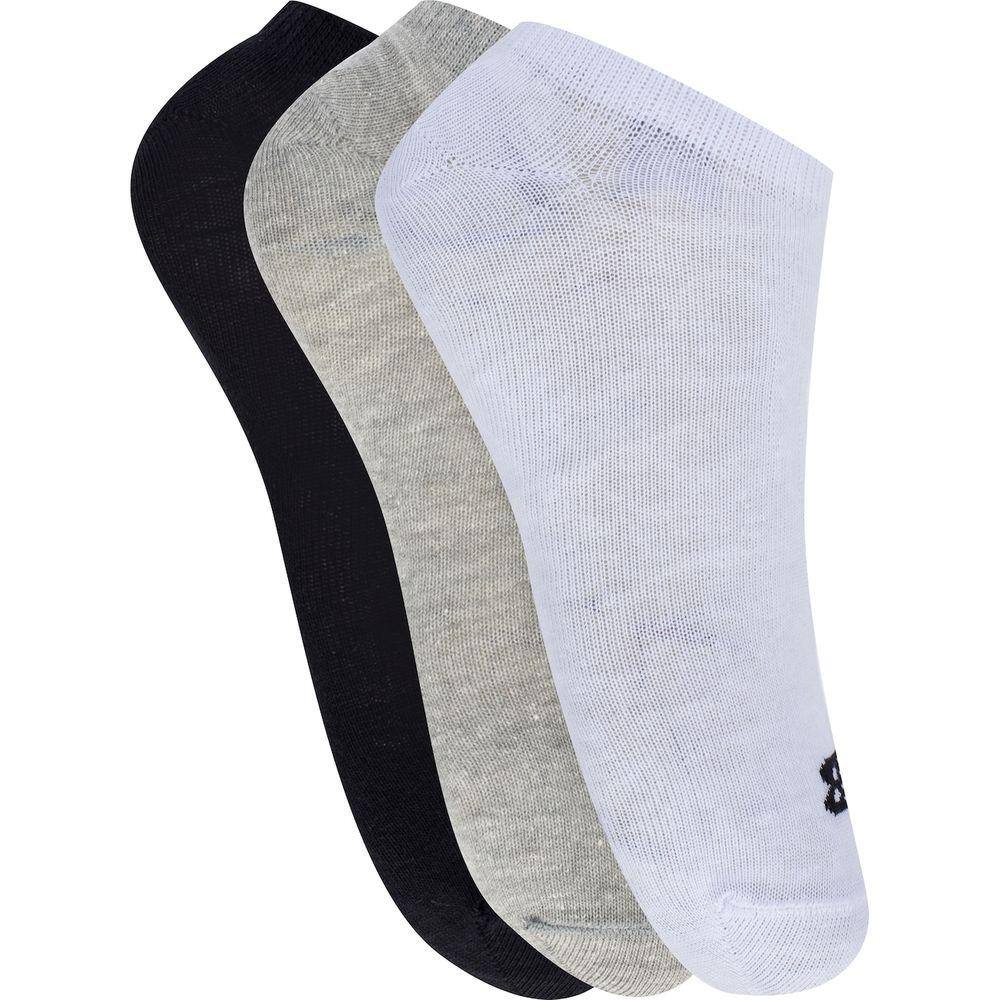 Kit de Meias New Balance Cano Invisível - 3 Pares - Adulto