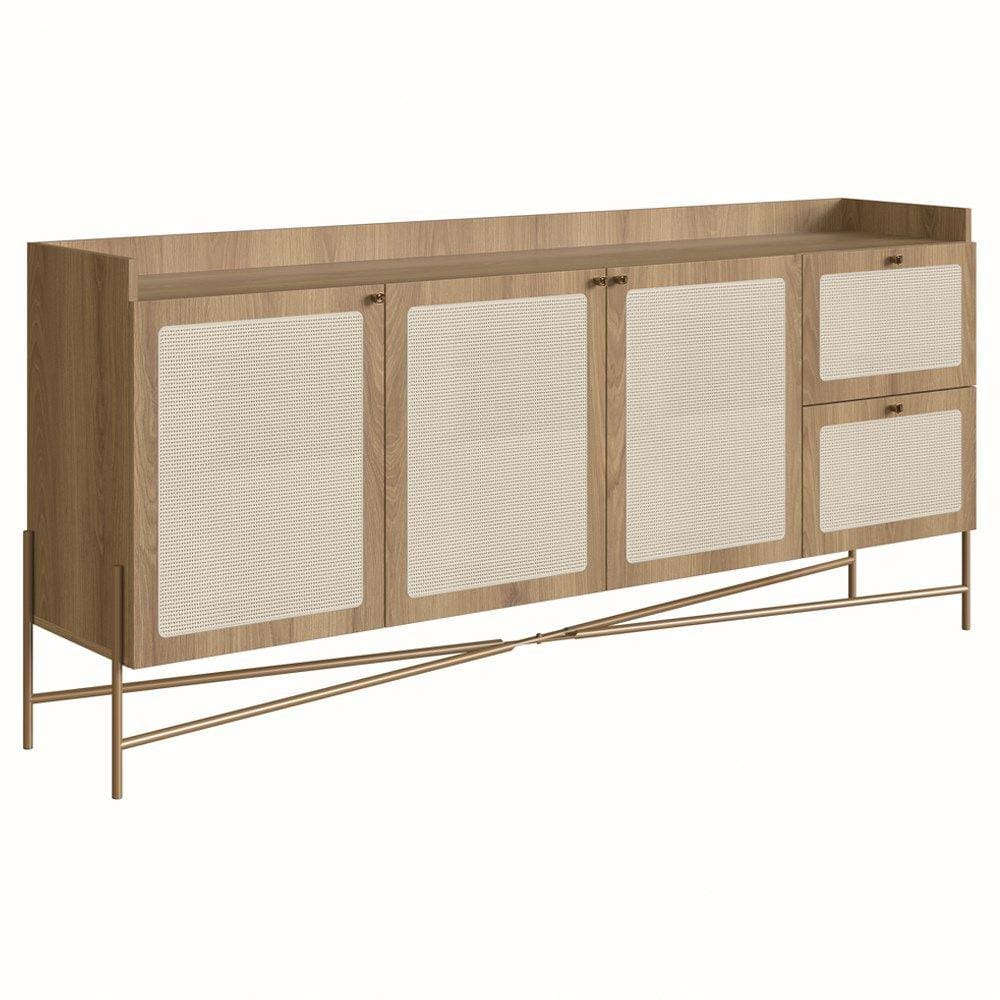 Buffet 3 Portas 2 Gavetas Palhinha 28935 Linha Oslo Hanover Artesano