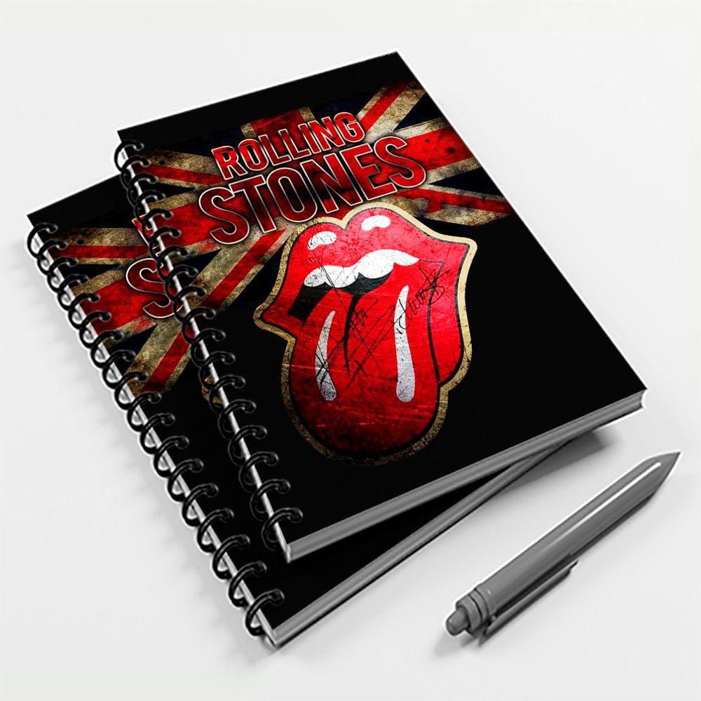 Caderno Universitário 200 fls 10 Mat Rock Rolling Stones
