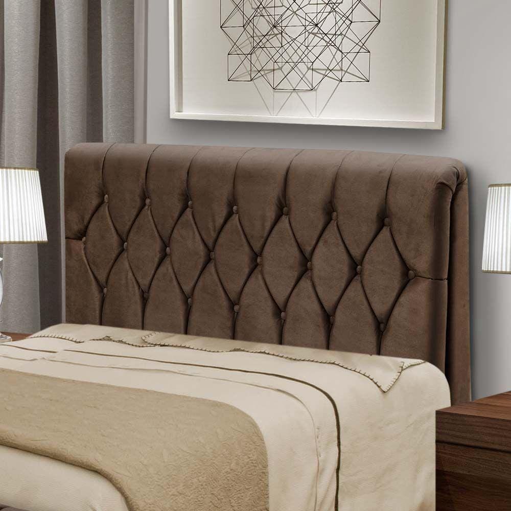 Cabeceira P/ Cama Box King 1.95M Chocolate