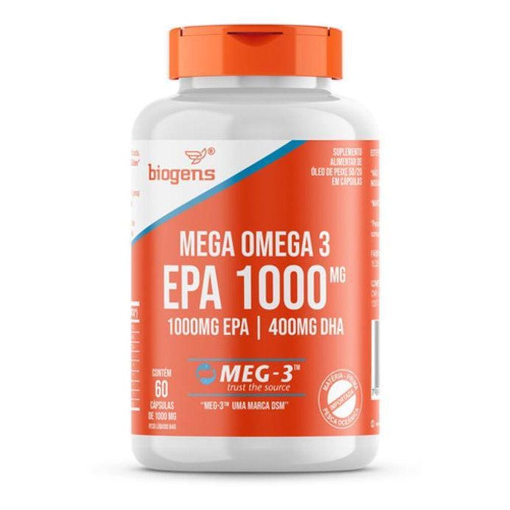 Mega Omega 3 Meg-3 1000Mg 400Mg 60 Cps Biogens - Neutro