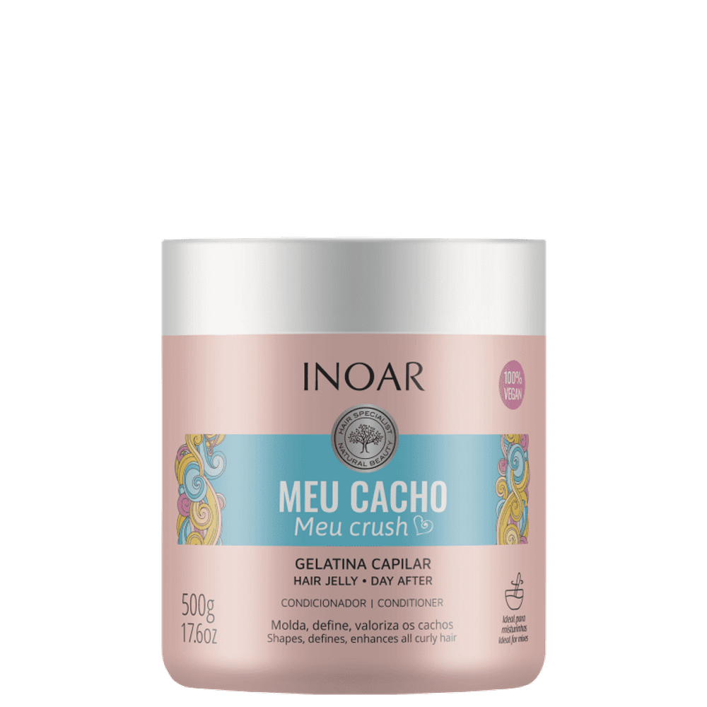Inoar Meu Cacho, Meu Crush Gelatina Ativadora de Cachos 500g