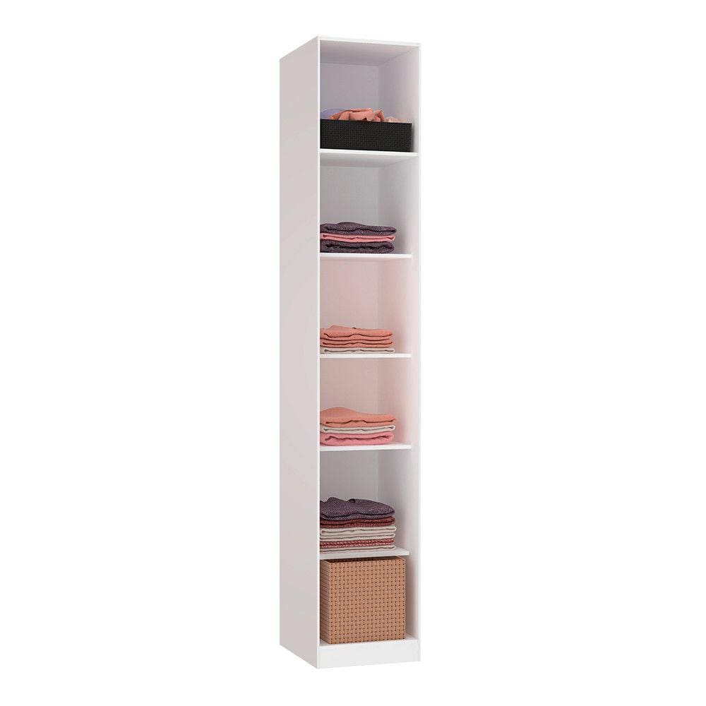 Guarda Roupa Closet sem Porta 40,3cm 5 Prateleiras Prime Luciane Móveis