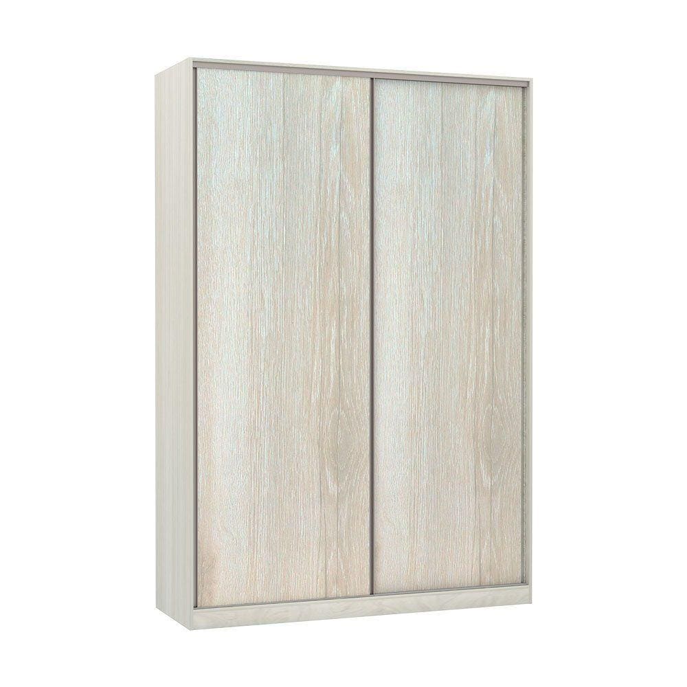 Guarda-Roupa Solteiro Luciane 2 Portas de Correr 3 Gavetas Prime Plus 160 cm