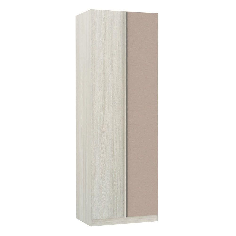 Guarda-Roupa Solteiro Luciane Canto Reto Direito e Esquerdo Prime Plus 1 Porta 80 cm