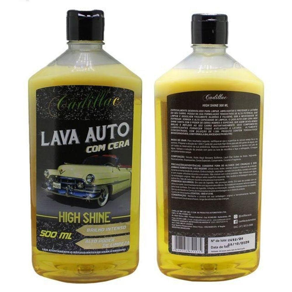 Lava Auto Com Cera High Shine Cadillac - 500 Ml