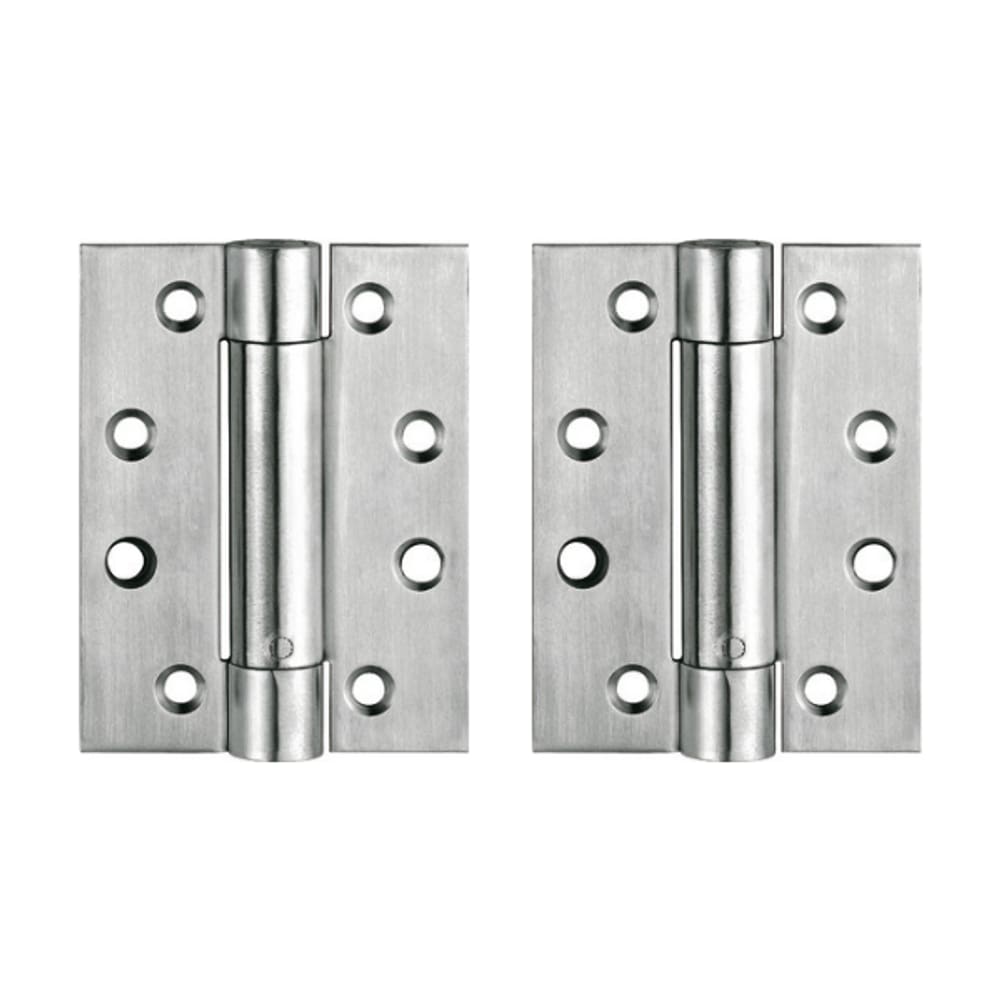 Kit 02 Dobradiças Para Porta De Abrir Com Mola 4x3`` Inox Hafele