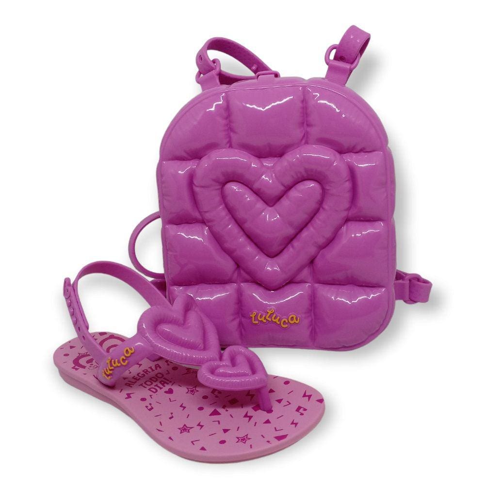 Sandália Grendene Luluca Bubble Bag 22744 Rosa