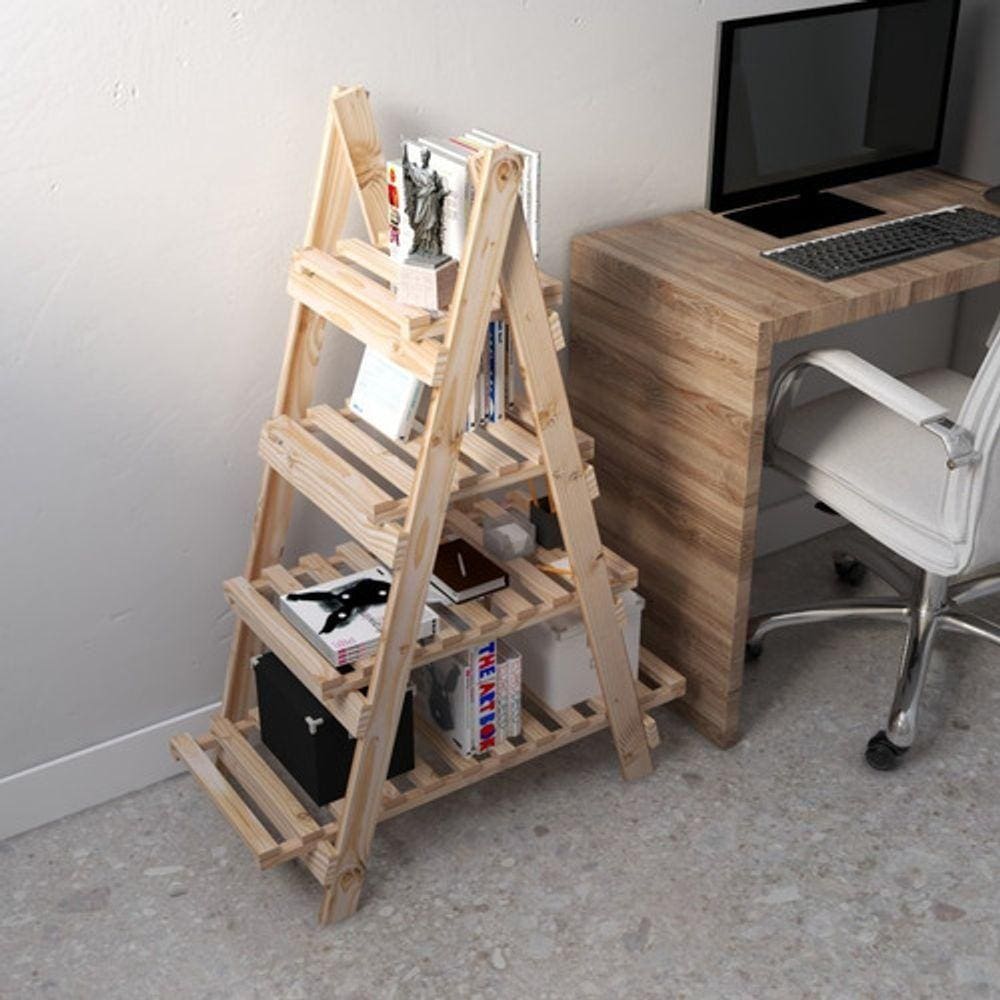 Piramide Vertical Design Escada 4 Prateleiras Utensilios