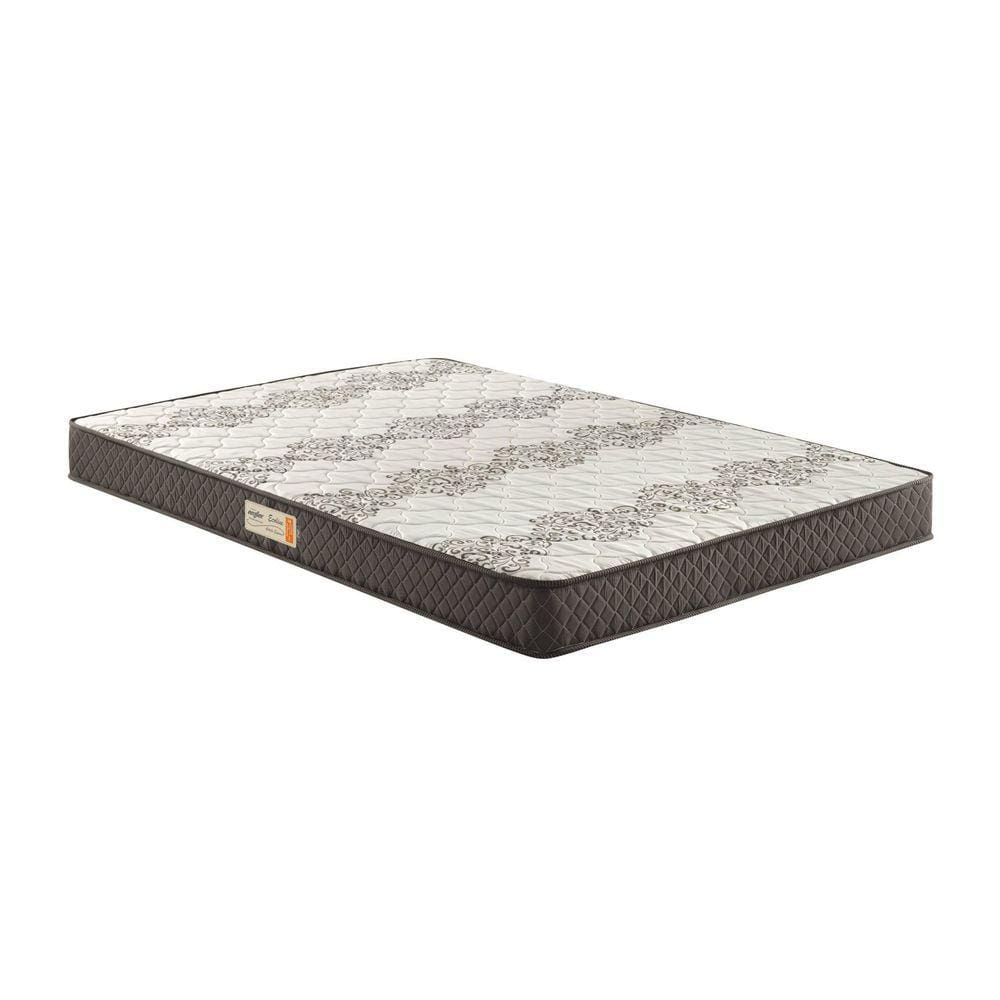 Colchão Casal Ecoline Espuma D45 Bordado 138x188x17cm Marrom/Bege