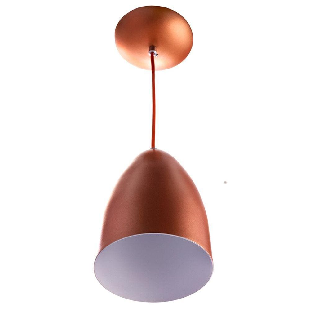 Lustres Pendente Cone Cobre Sala Cozinha Quarto