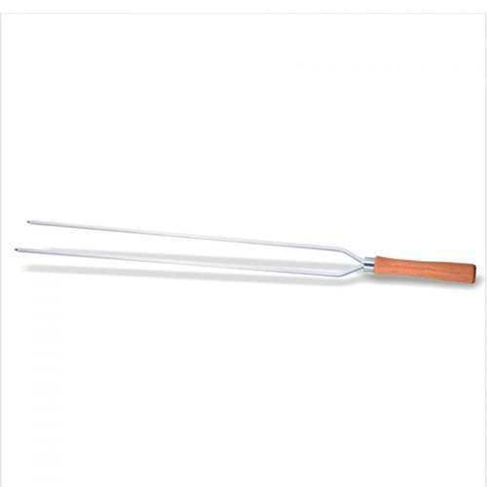 Espeto Aluminio Duplo 85Cm Madefer Inox