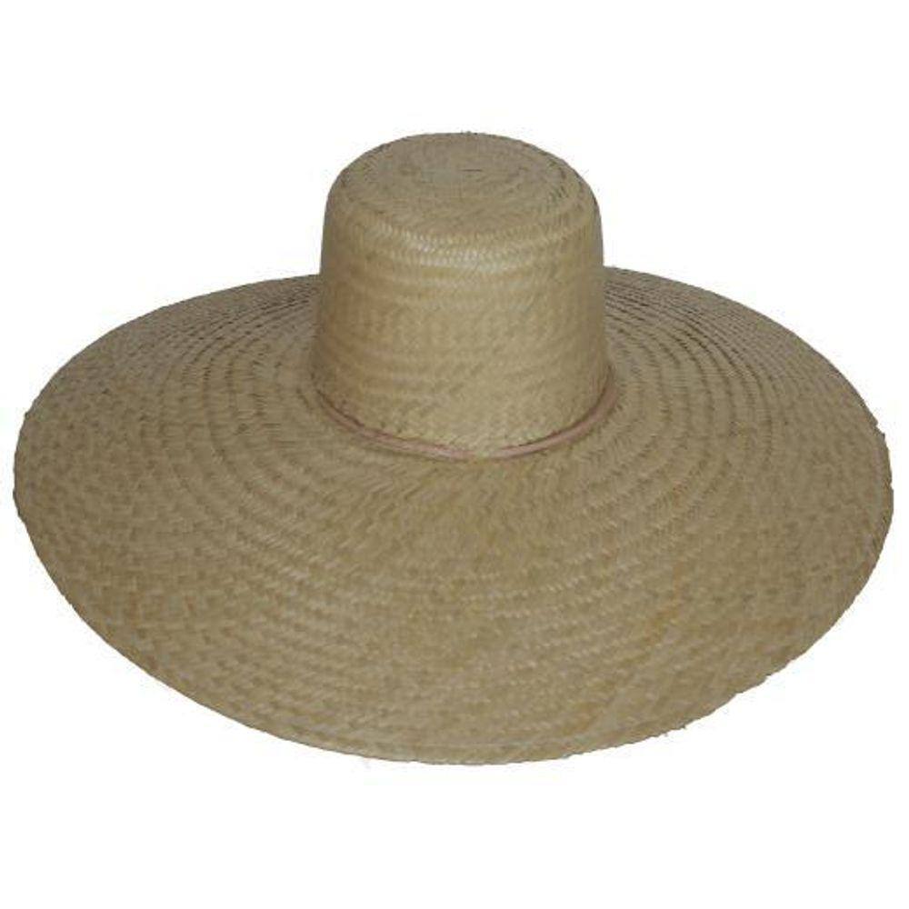 Chapéu Palha Mexicano Sombreiro Aba 15Cm Festa Praia Pesca
