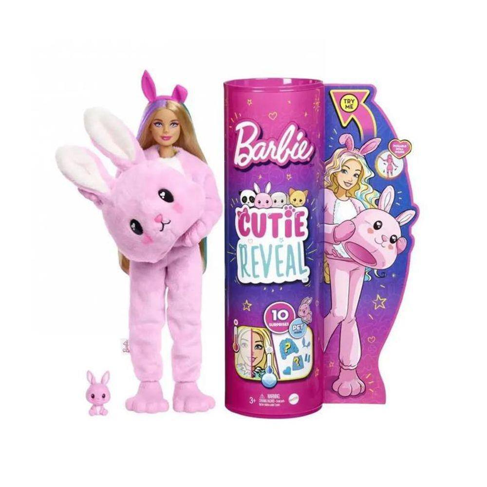 Barbie Cutie Reveal 10 Surpresas Coelhinha Coelho Hhg19