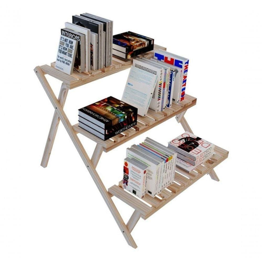 Estante Piramide Modelo Floreira Prateleiras Para Livros