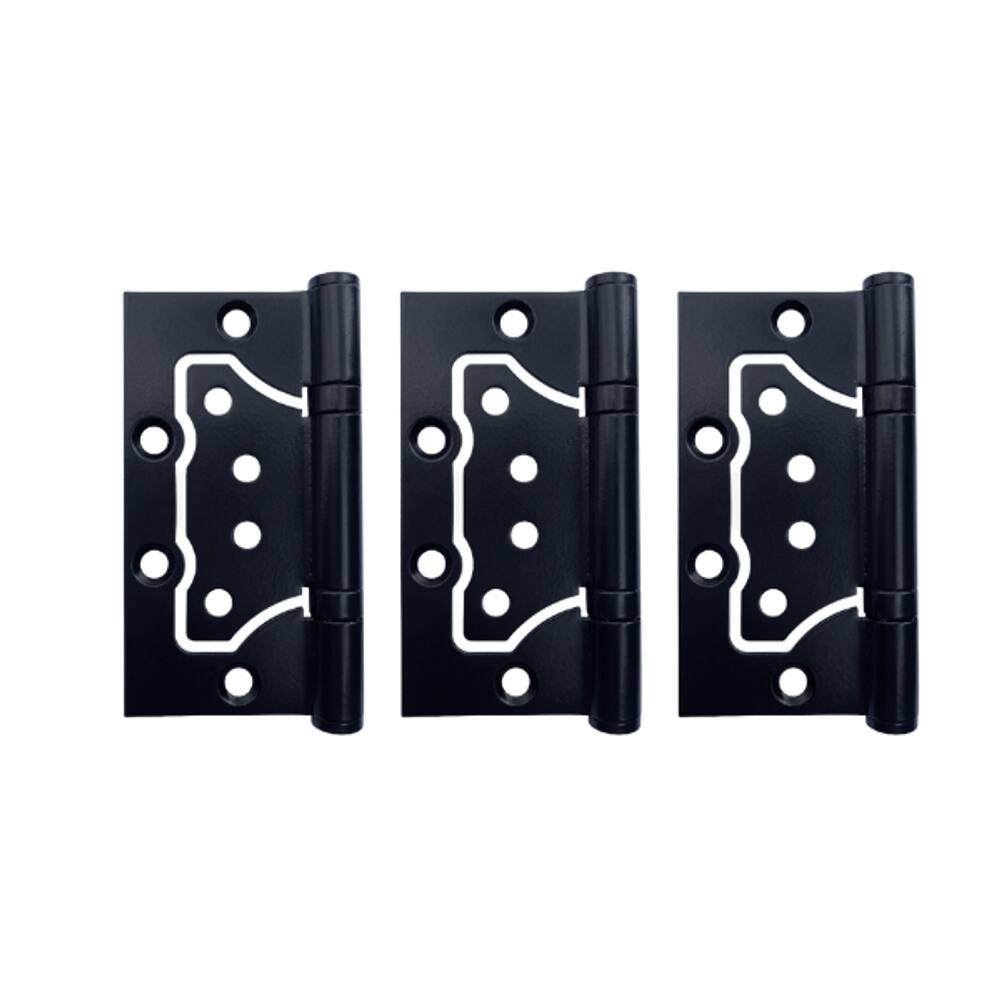 Kit 3 Dobradiça Para Porta De Abrir De Sobrepor Inox