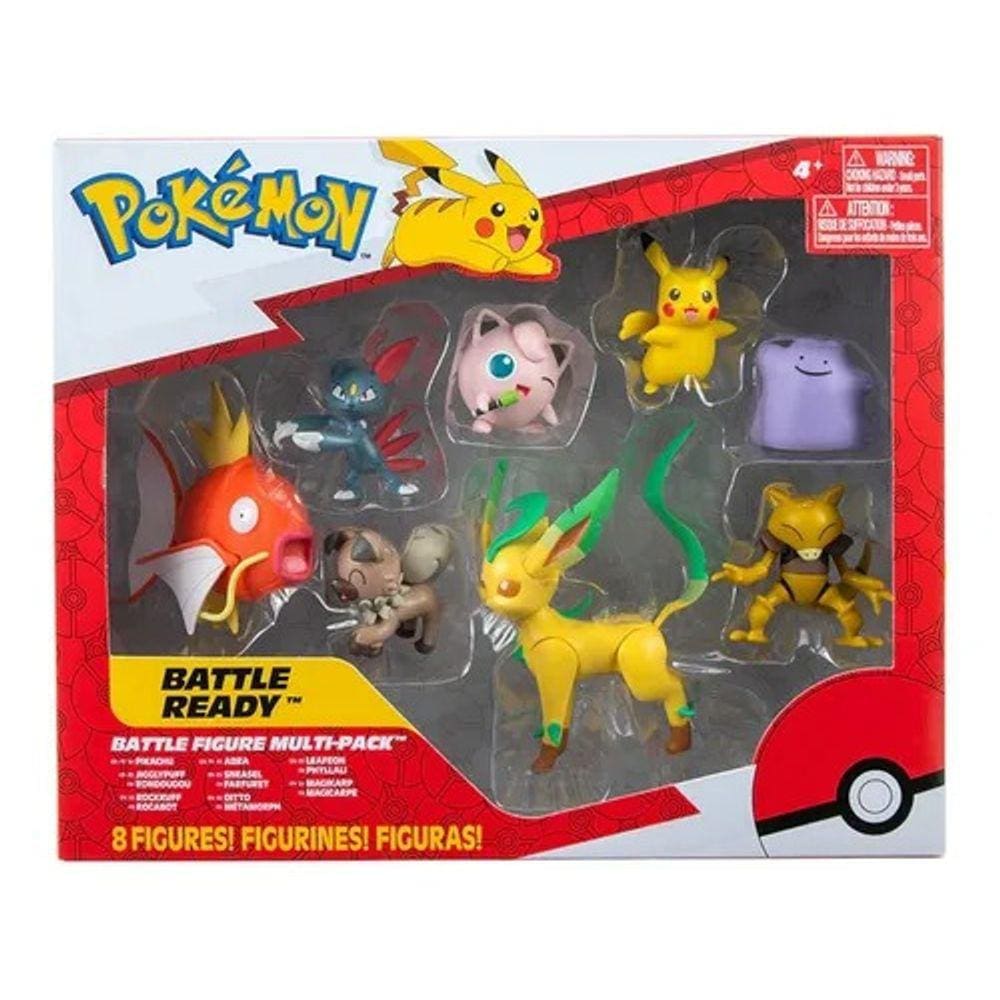 Pokémon Conjunto Battle Ready Multi Pack C/ 8 Figuras De Batalha -Sunny