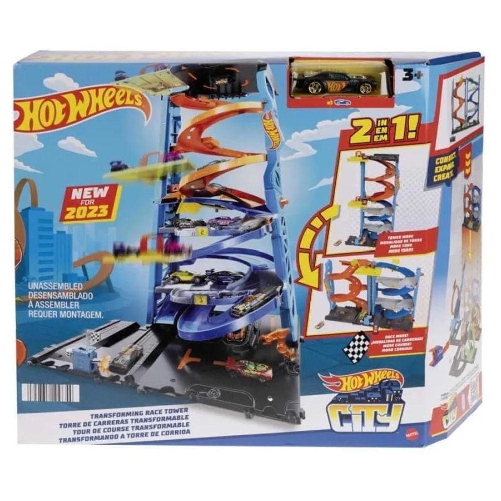 HOT WHEELS Pista de Corridas 8 com Carrinhos Elites de Brinquedos 