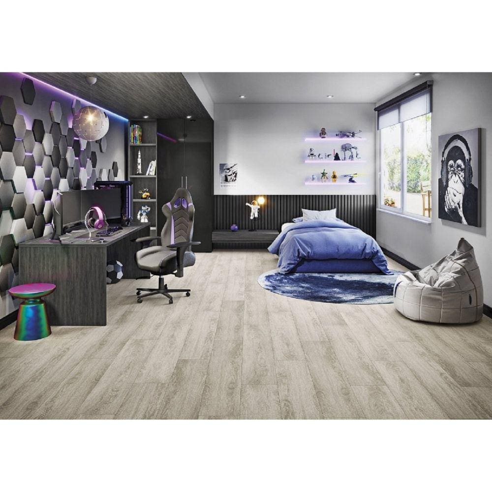 Piso Vinílico em Régua LVT Basic 2mmx23,8cmx122,9cm Eucafloor - caixa com 4,68 Unidade - Miami