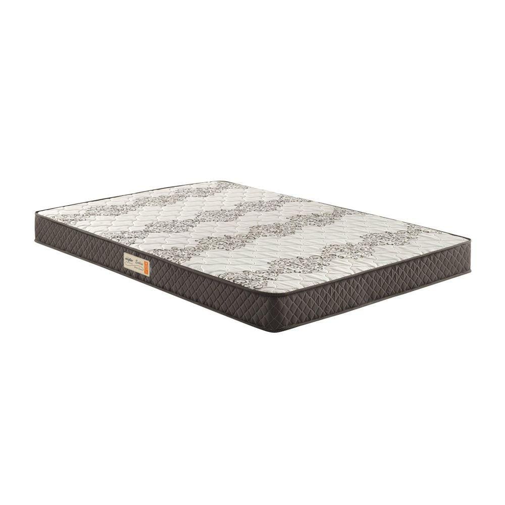 Colchão Casal Ecoline Espuma D45 Bordado 138x188x20cm Marrom/Bege