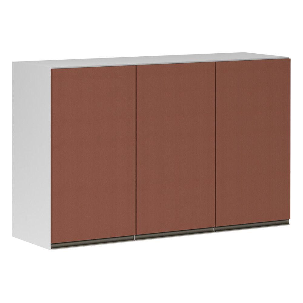 Armário Perola 120 cm 3 Portas Luciane