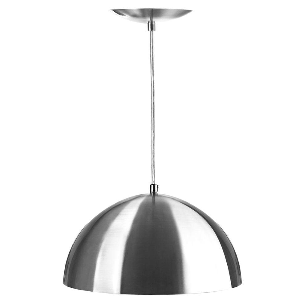 Pendente Meia Bola 30 Escovado Sala Cozinha Churrasqueira