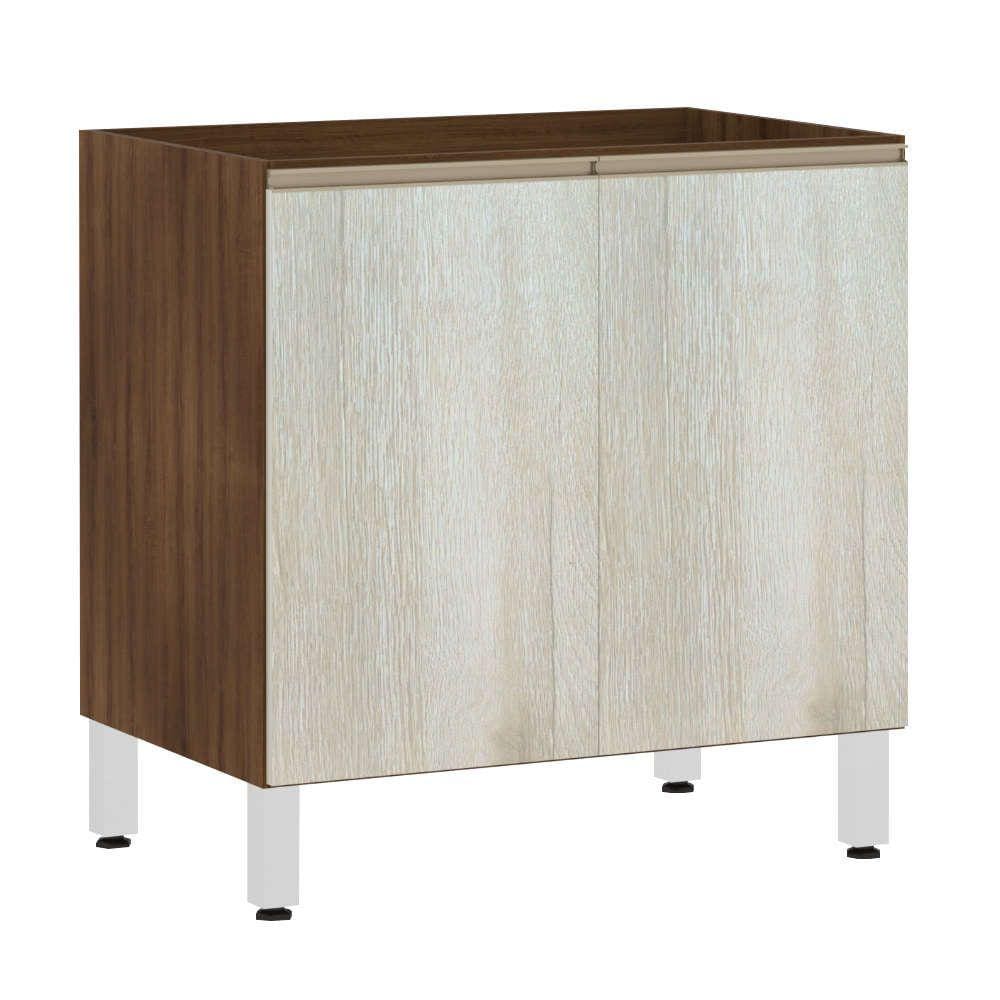 Balcão de Cozinha sem Tampo 80cm 2 Portas Jade Luciane Móveis