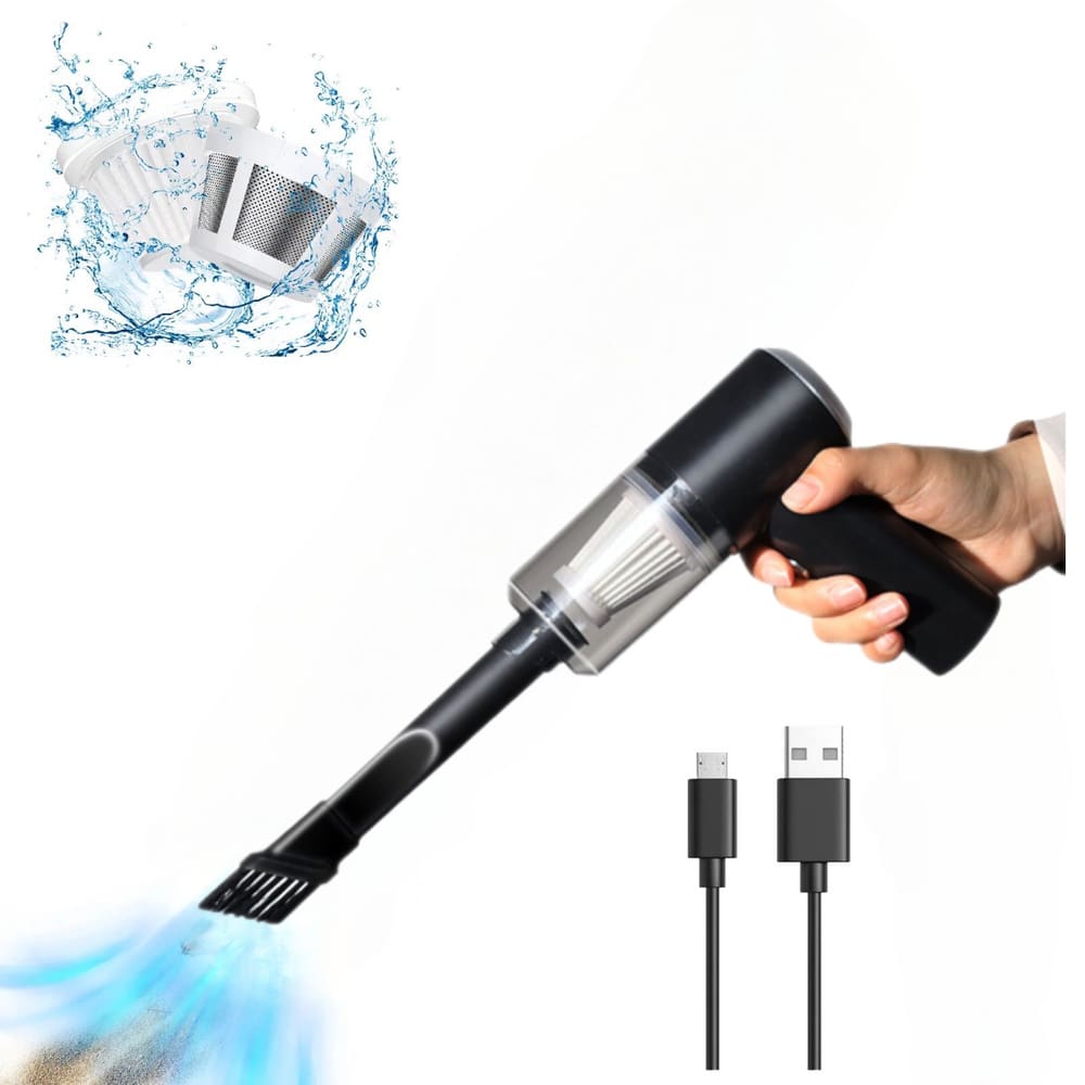 Aspirador de Pó Automotivo Portátil Carro Veicular Sem Fio 6000PA 120w