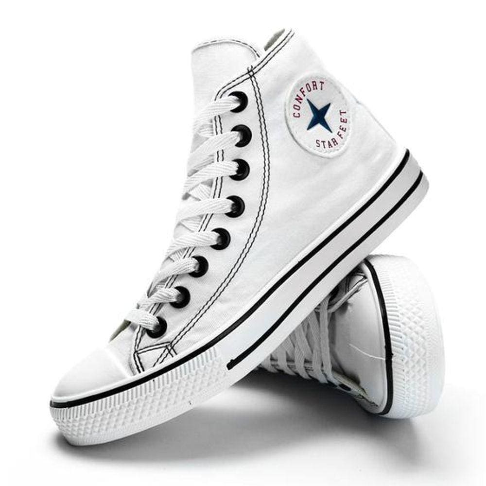 ALL STAR PLATAFORMA ECO LEATHER HI COURO PRETO - Converse é na