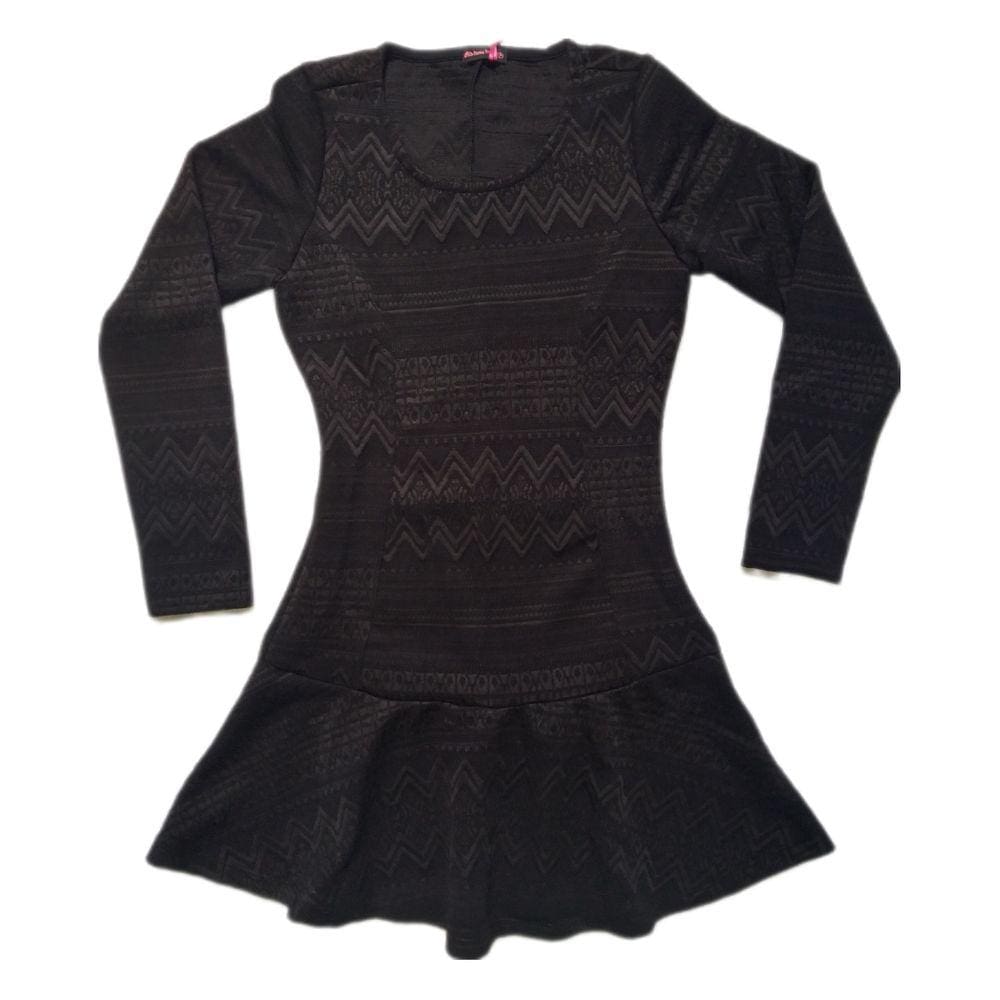Vestido Feminino Manga Longa Top Inverno