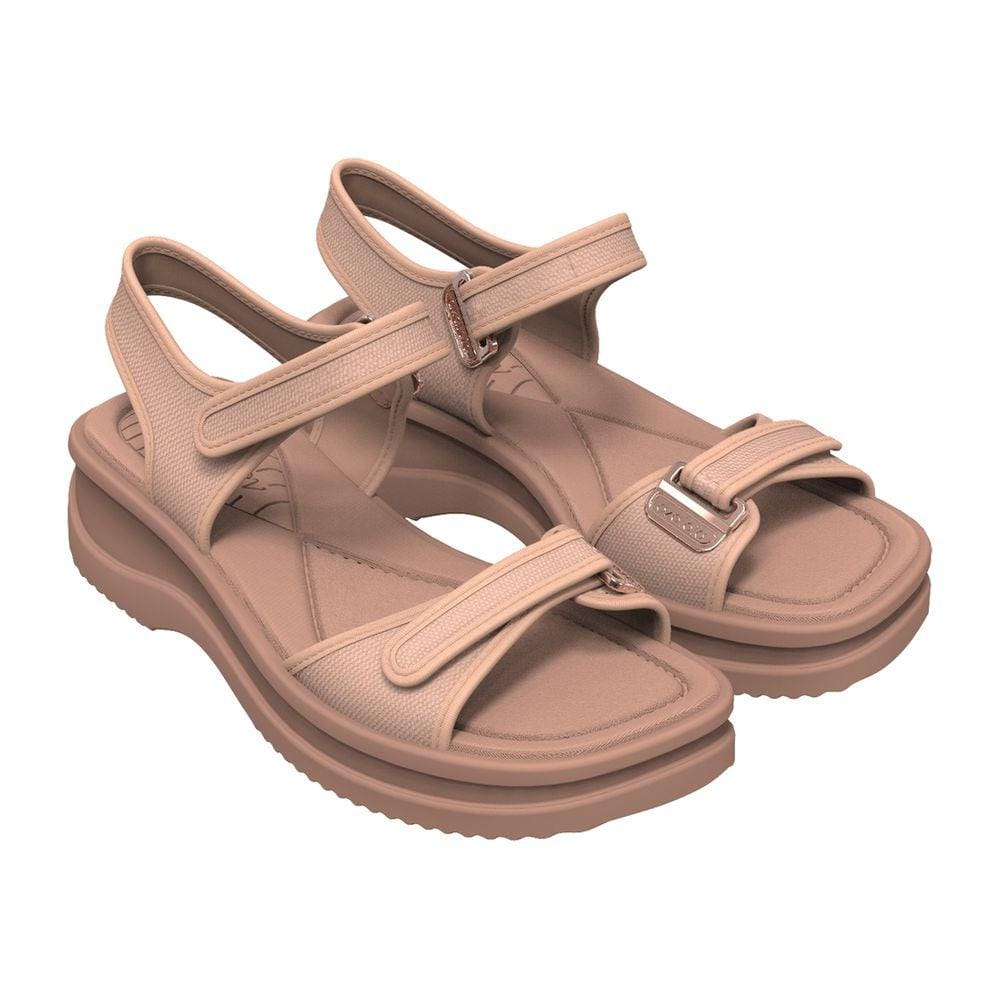 Sandalia Feminina Azaleia Tiras Duplas Aderentes 18451