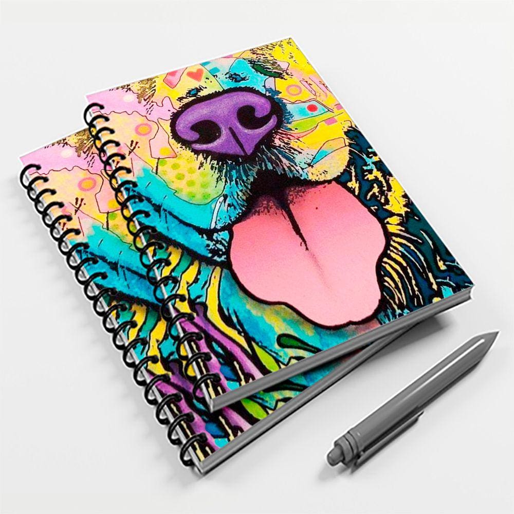 Caderno Universitário 96 Fls Cachorro Colorido
