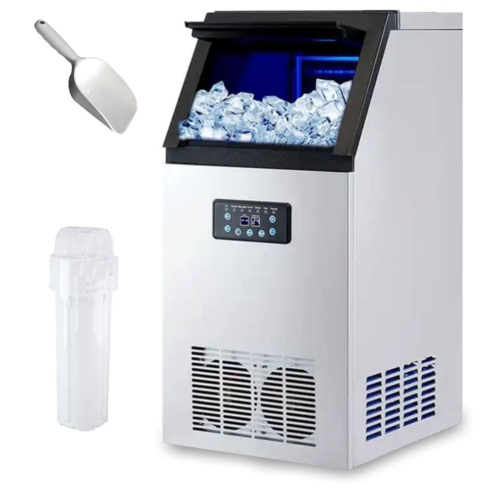 Máquina Gelo Industrial 40kg Cubo Inox Filtro Pá Thermotec