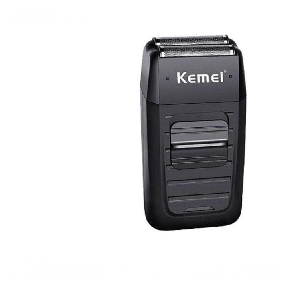 Barbeador Elétrico Kemei 2 Em 1 Lamina Dupla 220v Km-1102