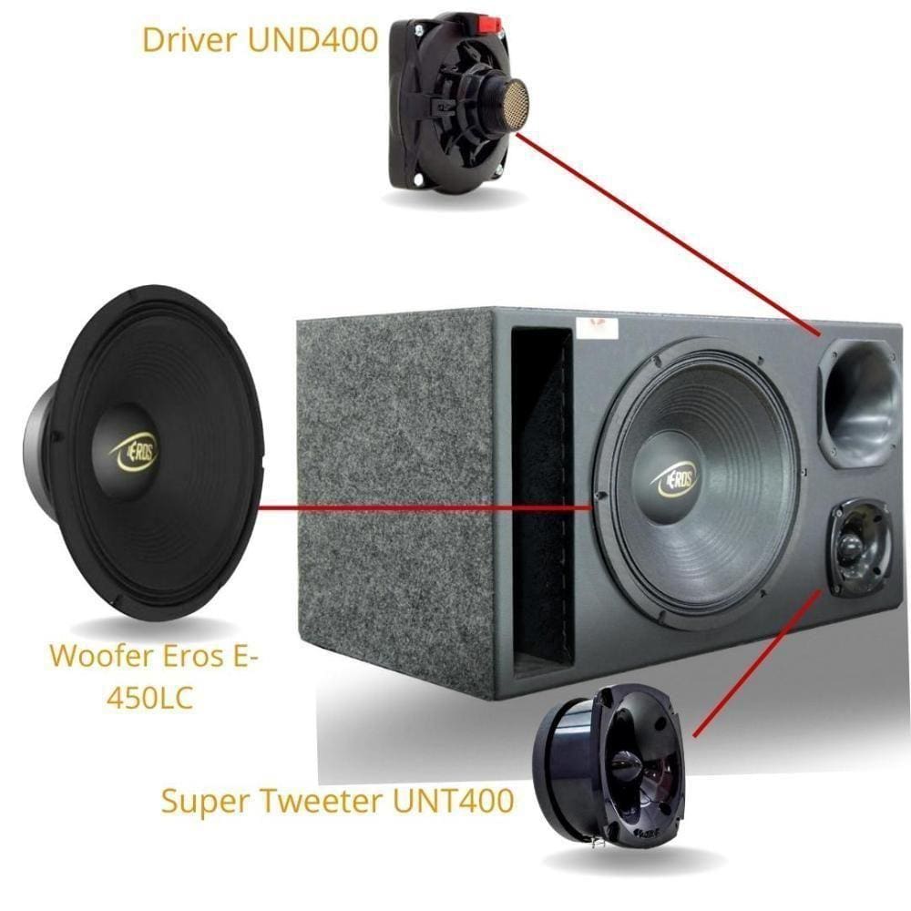 Caixa Trio Eros Black 450Wrms 12 | Extra