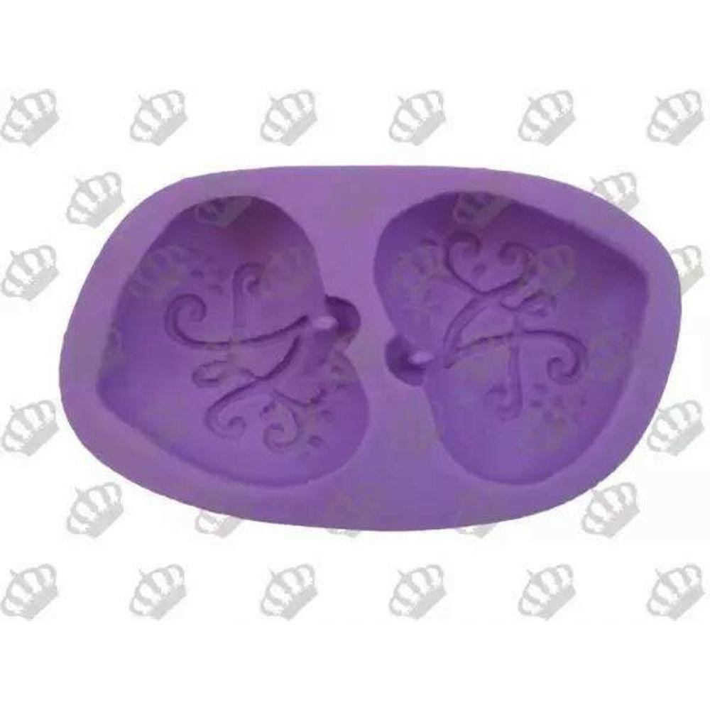 Forma de Silicone Coração Pingente Ib-344