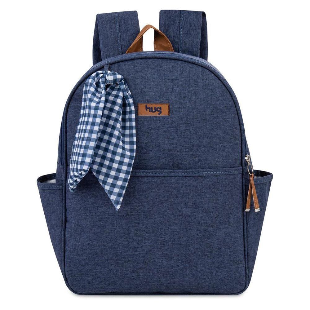 Mochila De Maternidade Hug Mescla Azul Marinho