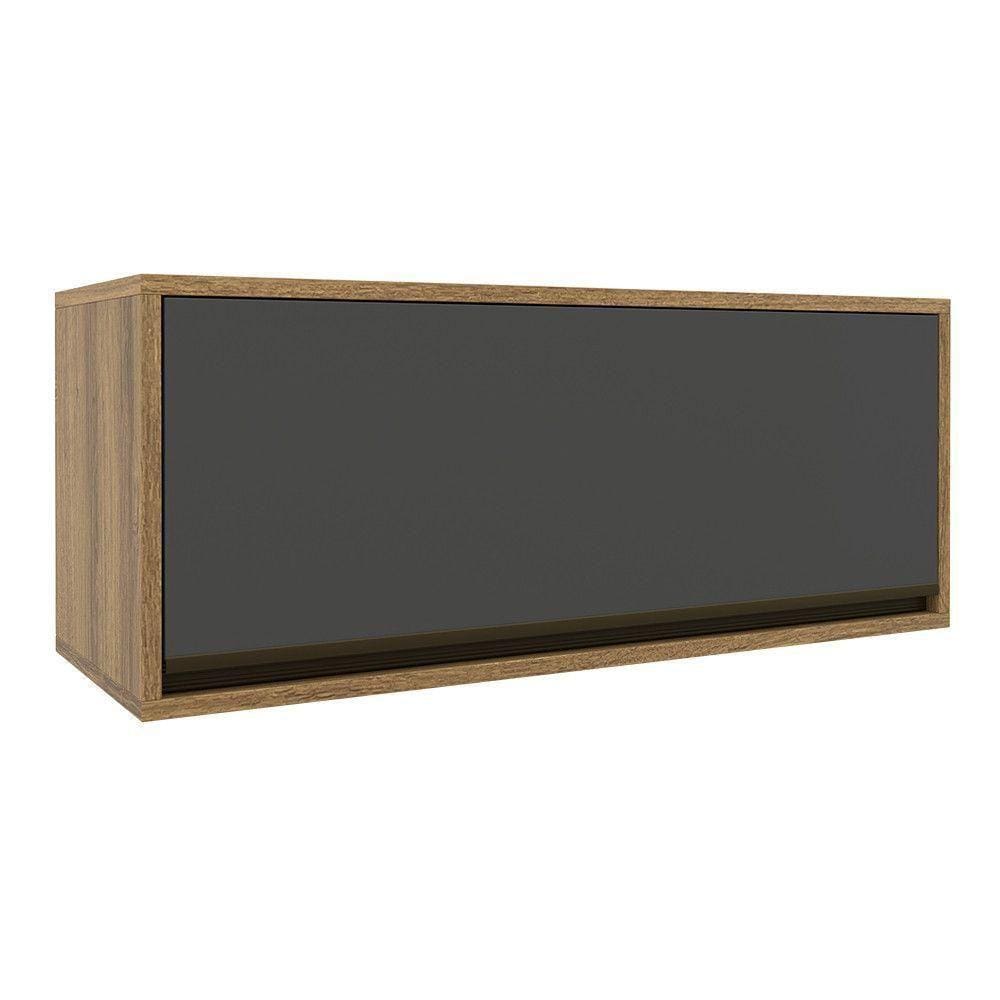 Armário 80Cm 1 Porta Basculante Grafite Batrol Grafite