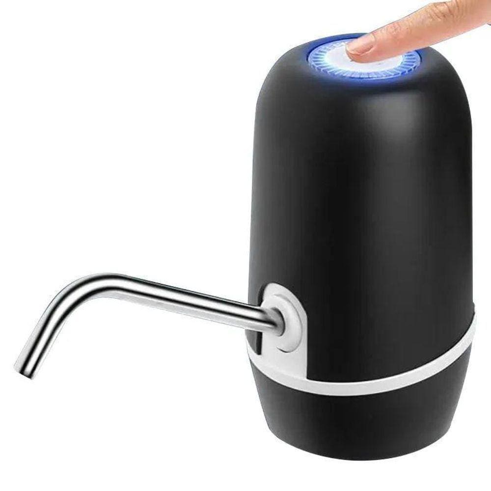 Bomba Elétrico D`água Recarregável Usb Galão Botão único
