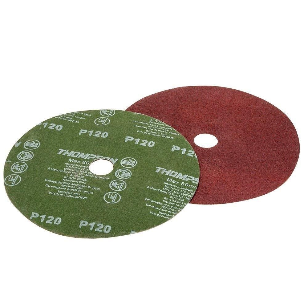 Disco Lixa Thompson 4.1/2 G60 - Embalagem com 10 Unidades